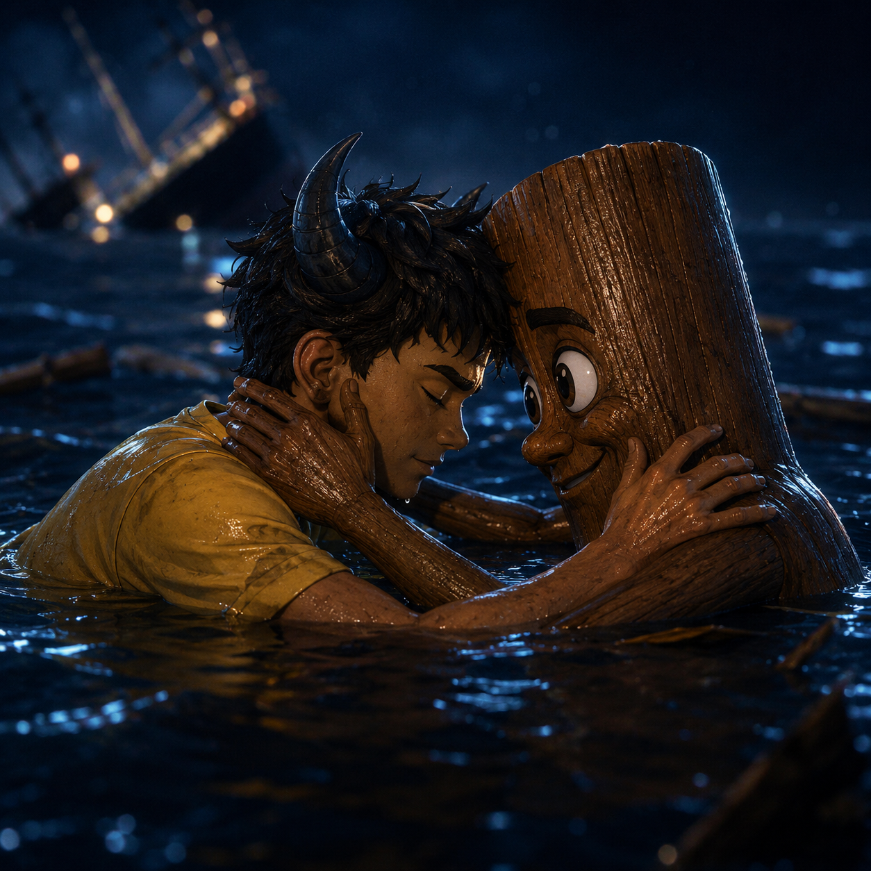 Bull Titanic — King of the World scene